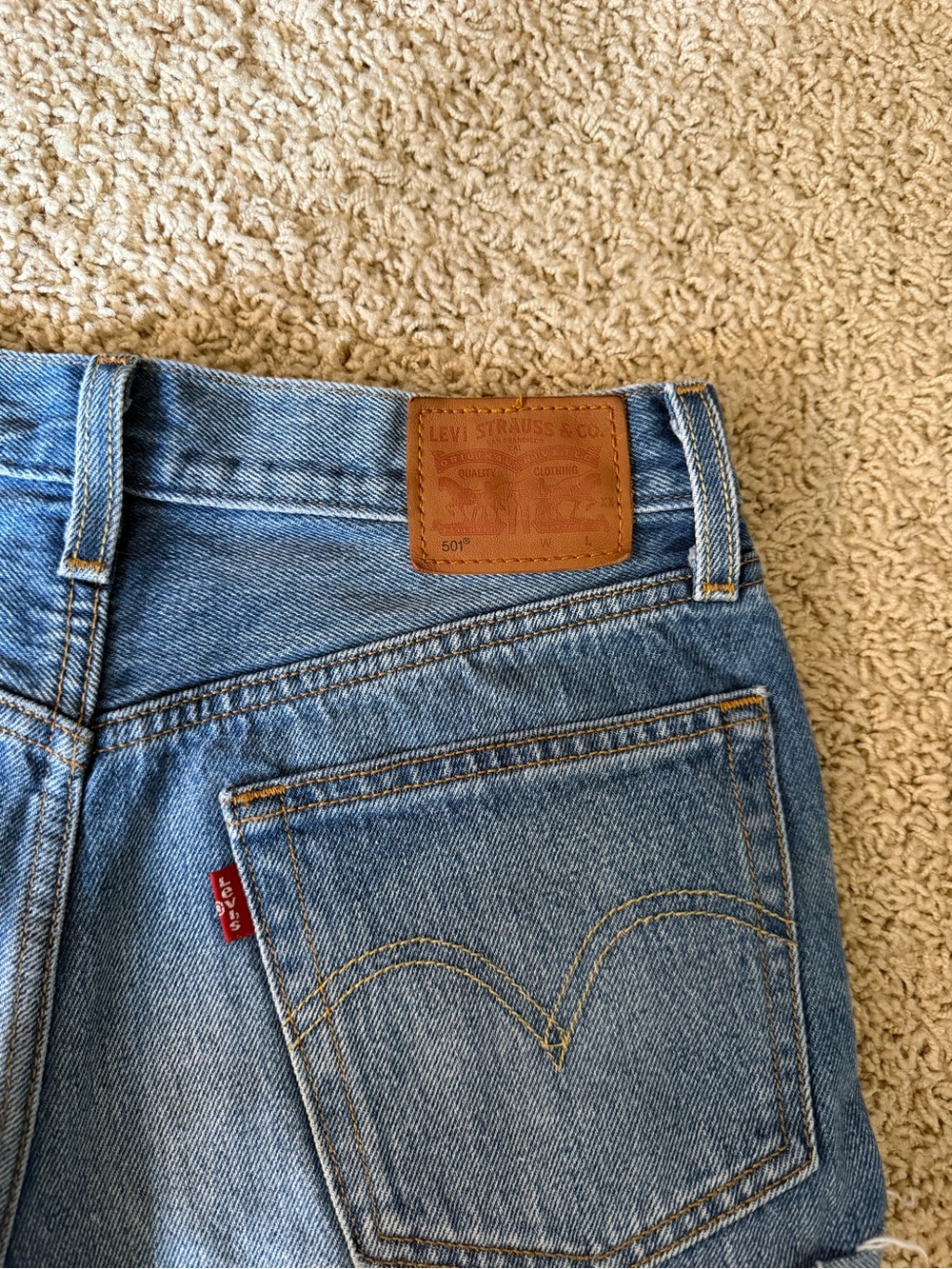 Levi's Blue Denim Jean Shorts